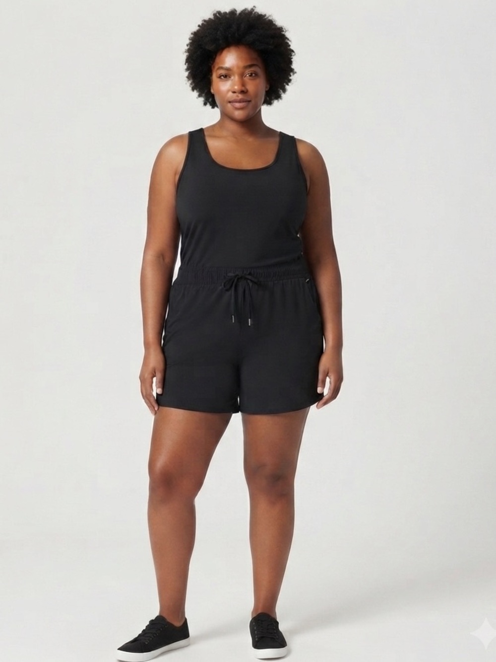 Torrid Stretch Woven Active Romper With Surplice Back Size Large NWT